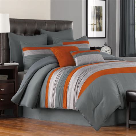 orange bed comforter|orange comforter set full.